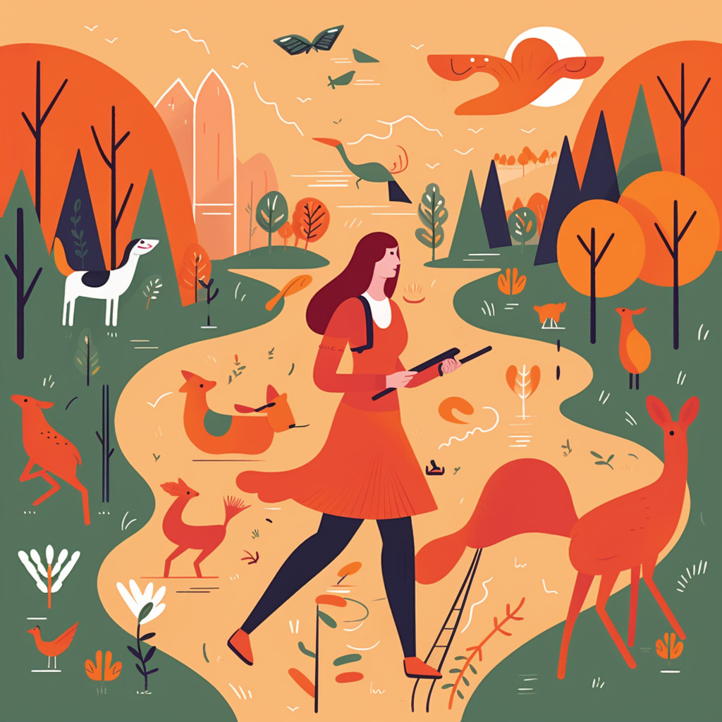 Design an illustration that conveys the importance of being proactive and taking charge of one's own marriage hunting journey for women in their 20s to 30s. The illustration should depict a confident woman engaging in various marriage hunting activities, such as attending events, using dating apps, and reaching out to potential partners. Include visual elements like a checklist, a calendar with marked dates, and a smartphone to represent clarity of personal goals, planning, and active communication. The illustration should also highlight the benefits of taking action, such as increasing the chances of finding an ideal partner and creating opportunities for natural encounters through shared hobbies and interests. The overall tone should be empowering and motivating, inspiring readers to take control of their marriage hunting experience.